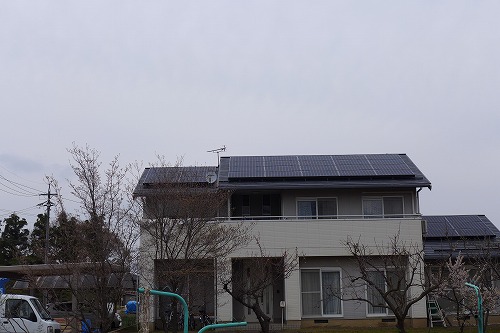 太陽光パネル設置完了