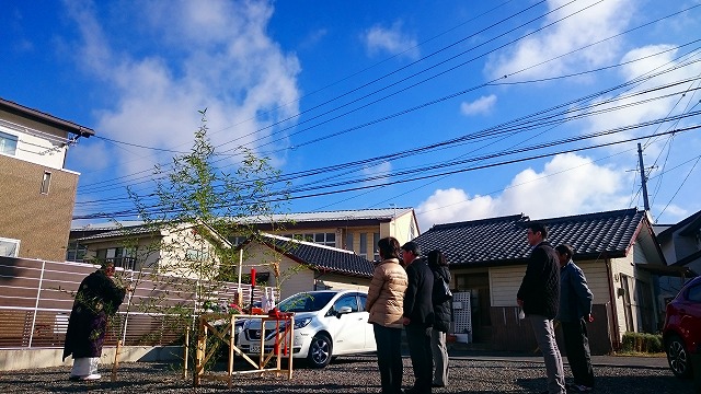 松本の家-地鎮祭
