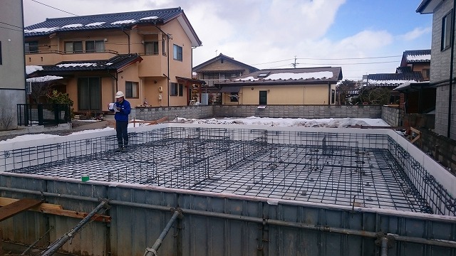 栗田の家、配筋検査